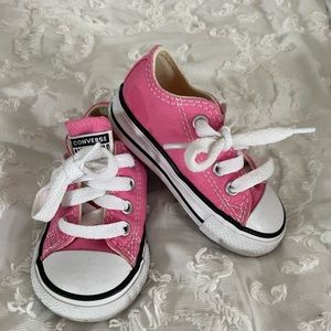 Converse size 4 (baby) pink shoes